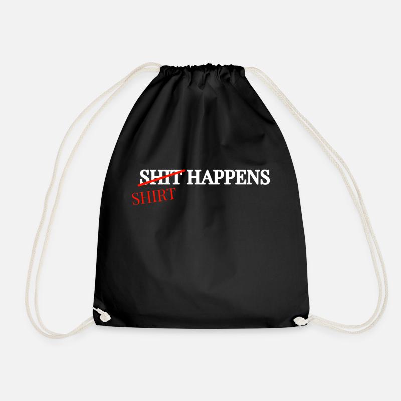 SHIRT-HAPPENS - Turnbeutel - Schwarz