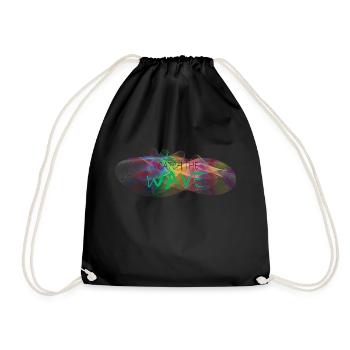 Catch the Wave - Drawstring Bag - black - Front