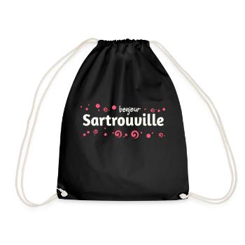 Sartrouville - Turnbeutel - Schwarz - Vorne