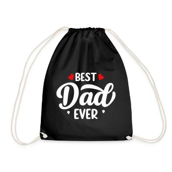 Bester Papa aller Zeiten - Turnbeutel - Schwarz - Vorne