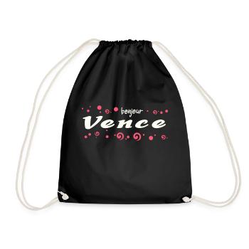 vence French - Drawstring Bag - black - Front