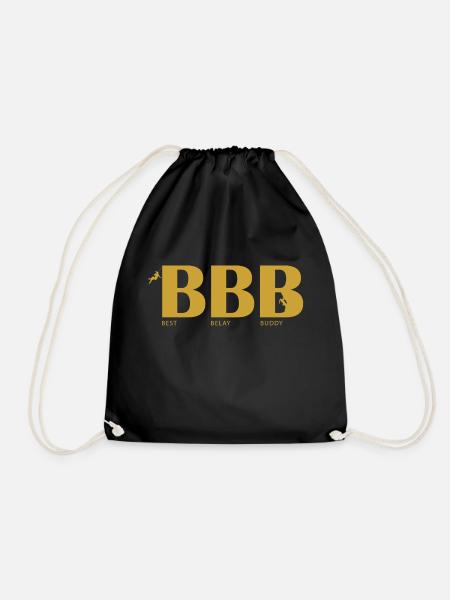 Best Belay Buddy - Drawstring Bag - black
