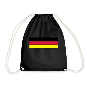 deutschlandweltmeisterklein - Turnbeutel - Schwarz - Vorne