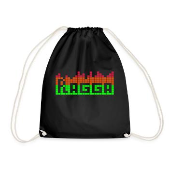 Créez souvenirs & T-Shirts de Musique ragga - Sac de sport léger - noir - Devant