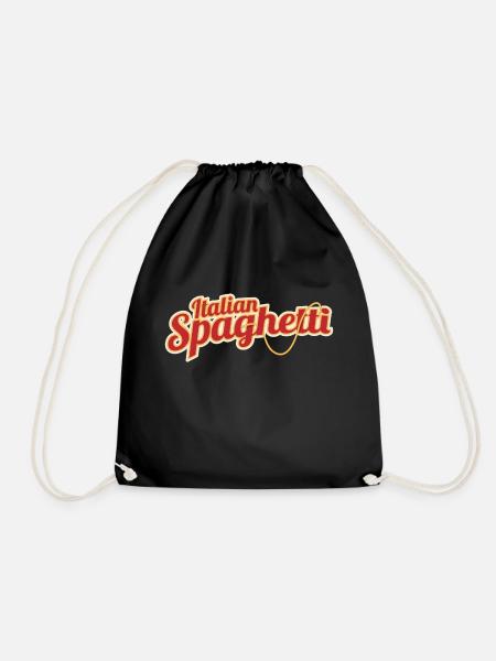 Italian Spaghetti - Drawstring Bag - black
