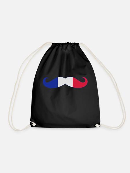 France Français Française French Frankreich - Turnbeutel - Schwarz