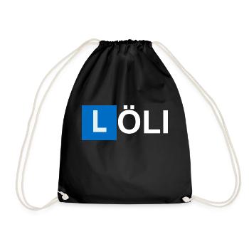 Löli - Turnbeutel - Schwarz - Vorne