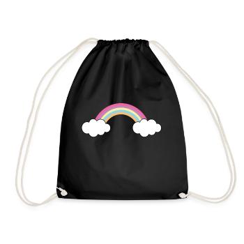 Arc-en-ciel - Sac de sport léger - noir - Devant