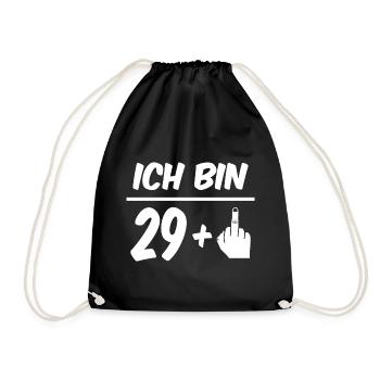 Je suis 29 ans 'Drôle de 30e anniversaire - Sac de sport léger - noir - Devant