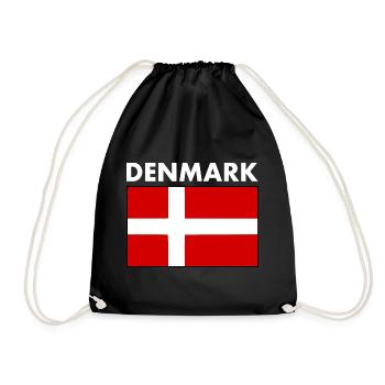 Denmark - Drawstring Bag - black - Front