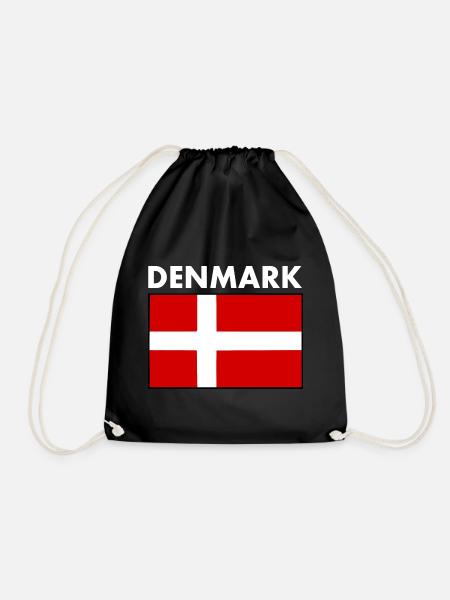 Dänemark - Turnbeutel - Schwarz