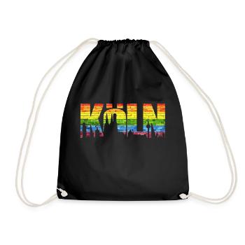 LGBT Köln Pride - Turnbeutel - Schwarz - Vorne