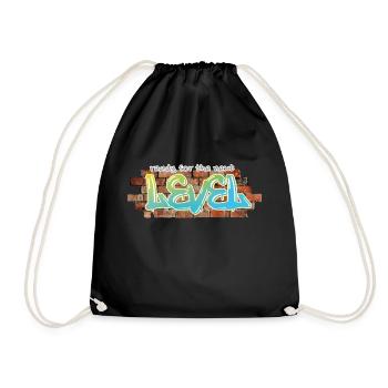 Graffiti « niveau supérieur » - Sac de sport léger - noir - Devant