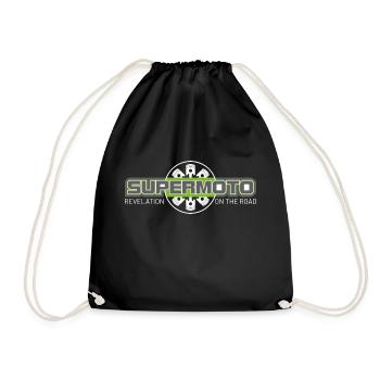 SUPER MOTO Monkey Moto Circle - Drawstring Bag - black - Front
