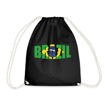 Brazilian Soccer , football team, Soccer 2022 - Drawstring Bag - black - Front