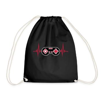 Pulse Heartbeat Retro Gamer - Sac de sport léger - noir - Devant