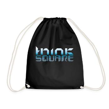 Think square - mania of the corner - Drawstring Bag - black - Front