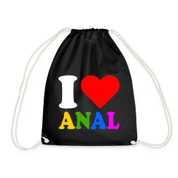 I love anal - Sac de sport léger - noir - Devant