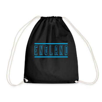 England - Turnbeutel - Schwarz - Vorne