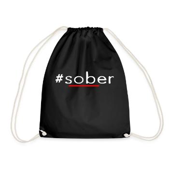# SOBER Retro Sobriety Designs - Turnbeutel - Schwarz - Vorne