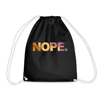 NOPE - don't be a yes-man! - Drawstring Bag - black - Front