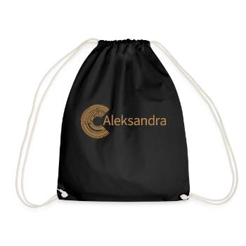 Für Aleksandra - Turnbeutel - Schwarz - Vorne