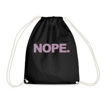 NOPE - don't be a yes-man! - Drawstring Bag - black - Front