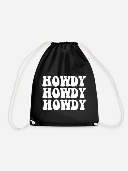 Howdy - Turnbeutel - Schwarz