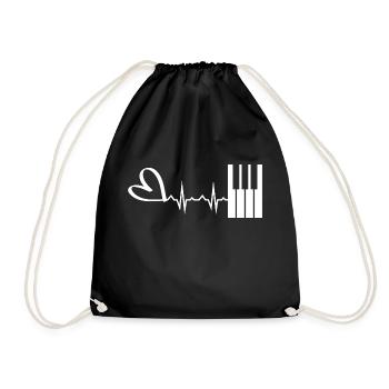 Piano Music - Drawstring Bag - black - Front