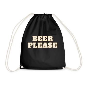 Beer Please - Sac de sport léger - noir - Devant