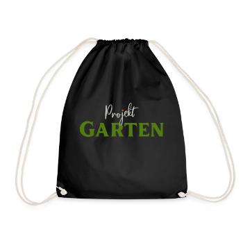 Projekt Garten Gärtnerin Gärtner - Turnbeutel - Schwarz - Vorne