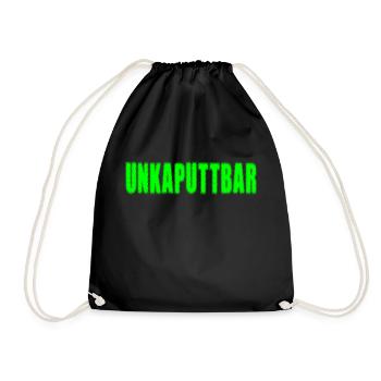 UNKAPUTTBAR - Turnbeutel - Schwarz - Vorne