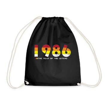 Millésime 1986 - L’Année de la Légende - Rétro 38 - Sac de sport léger - noir - Devant