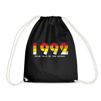 Millésime 1992 - L’année de la légende - Rétro 32 - Sac de sport léger - noir - Devant