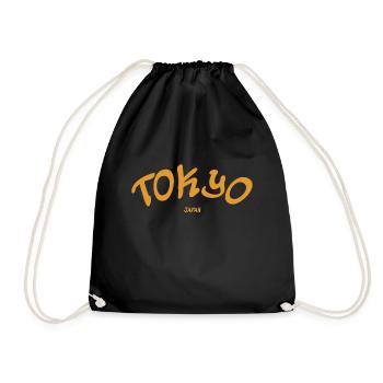 Tokyo - Japon - Japonais - Asie - Asie - Sac de sport léger - noir - Devant