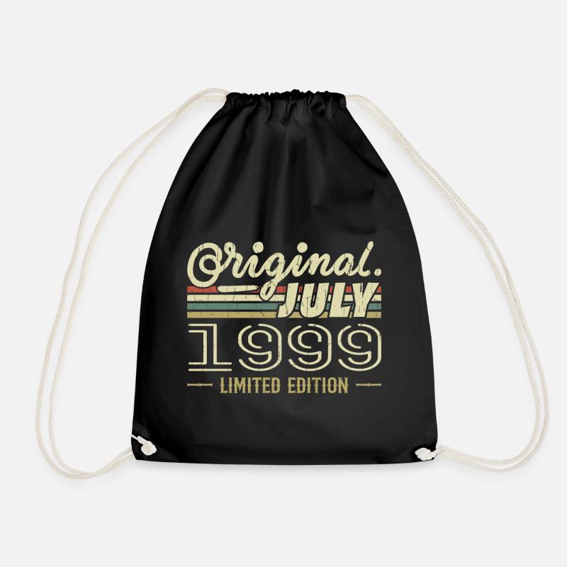 Juli 1999 Original Geburtstagsgeschenk 1999 - Turnbeutel - Schwarz