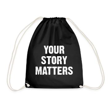 Your Story Matters - Turnbeutel - Schwarz - Vorne