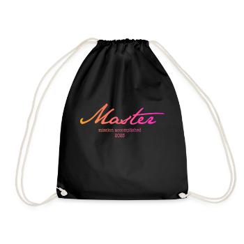 Master's Degree '25 - Mission accomplished - Drawstring Bag - black - Front