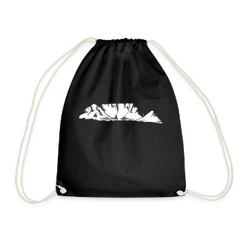 Africa Table Mountain Cape Town Gift idea - Drawstring Bag - black - Front