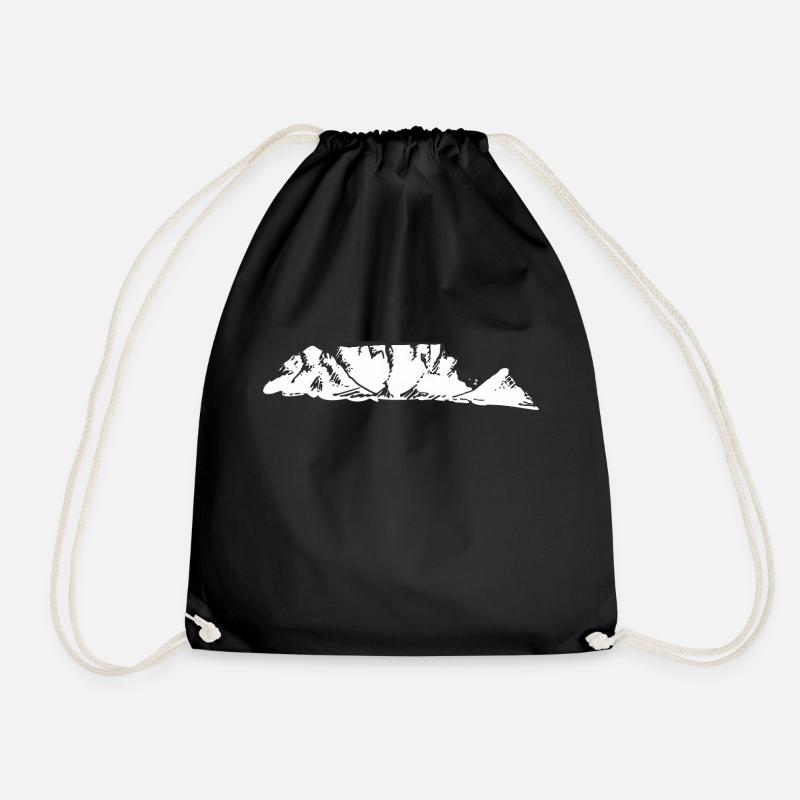Afrique Table Mountain Cape Town Idée cadeau - Sac de sport léger - noir