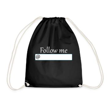 Influencer - Drawstring Bag - black - Front