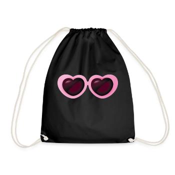 Smiley Heart Sunglasses - Sac de sport léger - noir - Devant