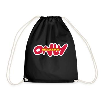 only reggaeton - Drawstring Bag - black - Front