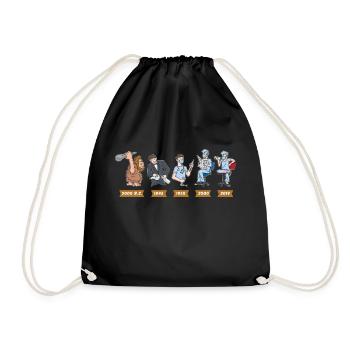 Evolution of anesthetist - Drawstring Bag - black - Front