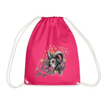 Göttin des Herbstes - Turnbeutel - Fuchsia - Vorne