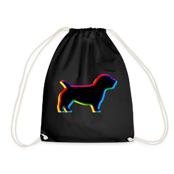 CMYK Irish Glen of Imaal Terrier - Drawstring Bag - black - Front
