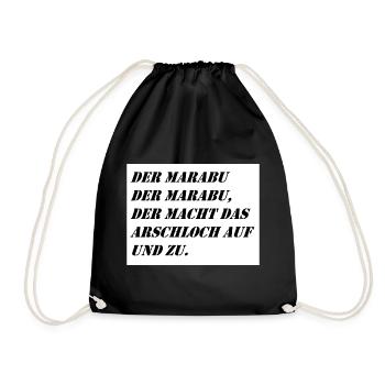 Marabu - Turnbeutel - Schwarz - Vorne