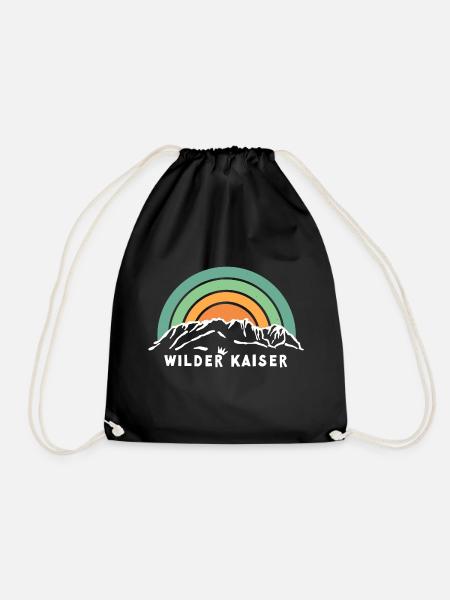 Wilder Kaiser Kaiserkrone Tirol Austria Österreich - Turnbeutel - Schwarz