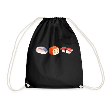 Sushi - Drawstring Bag - black - Front