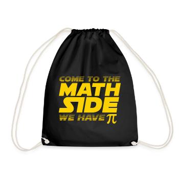MATH SIDE - Drawstring Bag - black - Front